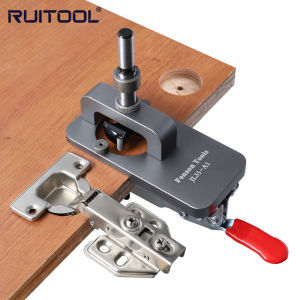 Woodworking 35mm Hinge Hole Opener Cabinet Door Panel Drill Positioner Bracket Drill Hole Installation Auxiliary Tool
