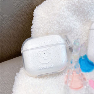Cute Sparkling Transparent Airpods Pro2 Protective Case Apple Earphone Cover Soft Shell Cool Simple Minimalist Styles