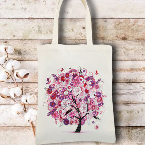 A flower/figure/butterfly/diamond painting set bag made of canvas suitable for convenient use when going out