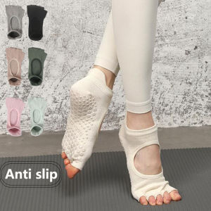 Hollow Finger-separated anti slip socks for women Pilates Socks fitness Socks Open Toe Aerobic exercise indoor Floor Socks