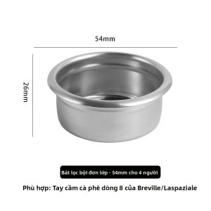 Timemore | Bát Bột Tay Cầm Không Đáy 51/58mm