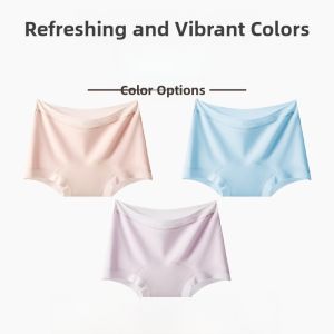 Miiow | Pure Cotton Antibacterial Womens Briefs Comfortable Anti-chafing Mid-Waist Underwear Breathable Summer Shorts Four Corners