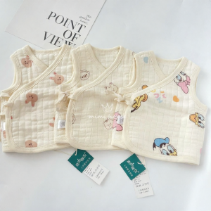 Áo Len Bé Sơ Sinh Cotton 2 Lớp Thông Khí