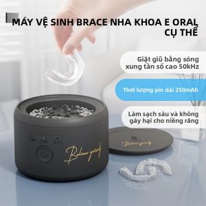 Máy Làm Sạch Thiết Bị Nha Khoa Chạy Bằng USB Dành Cho Niềng Răng Và Răng Giả Máy Làm Sạch Đồ Trang Sức - Món Quà Hoàn Hảo Cho Việc Chăm Sóc Răng Miệng