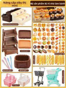 Kệ Siêu Thị Mini Bốn Mặt Cho Trò Chơi Vai