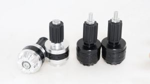 2PCS Nút Bịt Đầu Tay Lái Xe Máy Hợp Kim Nhôm CNC Tay Nắm 16-18mm Nắp Trượt Cân Bằng Tay Lái Xe Mô Tô