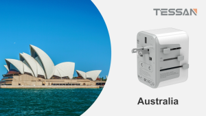 TESSAN SG - 28W Travel Plug International Travel Adapter Multi Plug Travel Essential Charger With Type C