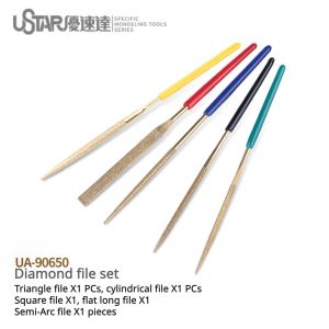 180 & 240 Cylindrical Carborundum Grinding File Kit: The Ultimate Precision Model Polish Tool