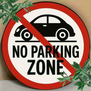 CIFbuy | CIFbuy Vintage No Parking Aluminum Wall Art 12 Inch Waterproof Durable Rustproof Metal Sign For Man Cave Garage Bar Decor