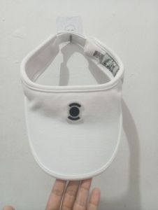 Pre Loved/ Thrift / Second bekas sekali pakai topi golf tenis zumba putih W Angle Premium Like New No Minus