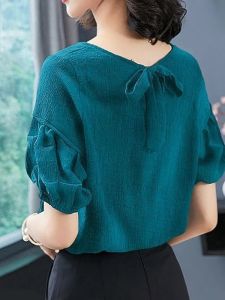 Áo Thun Tay Ngắn Ice Silk Mùa Hè Mới Cỡ Lớn Cho Nữ Dáng Rộng Che Bụng Áo Thun Nữ Dáng Ôm Chất Liệu Polyester Cổ Tròn Tay Ngắn