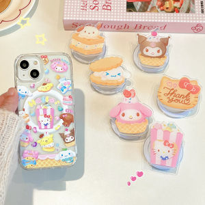 MagSafe Compatible Dessert Design Phone Case for Apple 15Promax 14Pro 13 12PM Transparent Full Cover Shockproof Girl Heart Wireless Charging Hard Shell