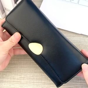 Ví nữ dài cầm tay gấp gọn dáng trơn sang trọng nhiều ngăn tiện dụng LX327