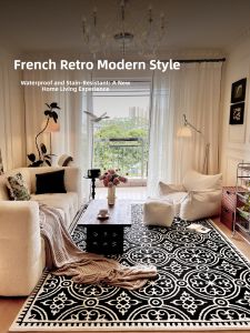 French Vintage Modern Mid-century Chic Rug