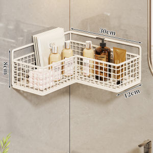 evesigar | Wall Mounted Corner Bathroom Shelf for Cosmetics