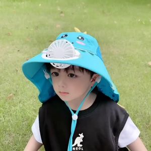 กรุงเทพจัดส่ง สินค้า หมวกพัดลม ชาร์จ หมวกปีกกว้าง ป้องกันแดด พอร์ตชาร์จ USB เหมาะสมกับกลางแจ้ง การท่องเที่ยว กขนาดใหญ่