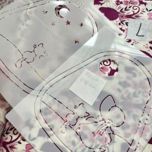 แบบแม่เหล็กเย็บแบบมือทำจากผ้าฝ้าย 2412 รูปแอปเปิ้ล วัสดุ DIY อุปกรณ์เย็บผ้า งานฝีมือ งานเย็บผ้า งานฝีมือ DIY