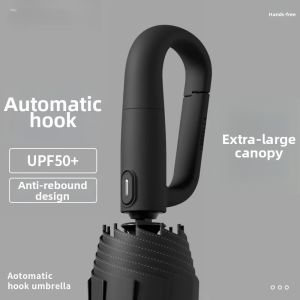 Automatic Open Close Anti Wind Reinforced Heavy Rain Dual Use Umbrella