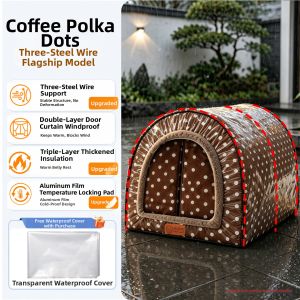 New Pet | Outdoor Insulated Water-resistant Cat House