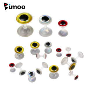 20/30pcs Weightless Dumbbell Eyes Fly Tying Material Holographic 3D Fish Eyes Minnow Crazy Charlie Fly Streamer Sea Fishing Lure