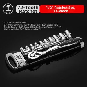 YUSIMING | Quick Bi-Directional Ratchet Wrench Set 72 Teeth