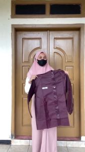 PAMOR JAS HUJAN SETELAN JAKET ROK WANITA CEWE LENTUR AWET ANTI AIR hitam