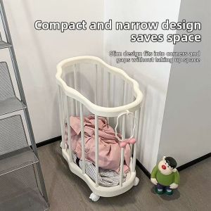 Elegant Luxury Plastic Moving Laundry Basket