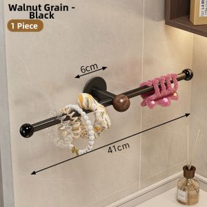 QIOEROUL | Walnut Wood Accessories Storage Wall Hanger