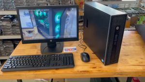 คอมชูรูปผู้ใช้ HP Prodesk 600 G1 Pro SFF Core i5-4570 3.2GHz พร้อม จอ 19" และเมาส์คีบอร์ด PRELOVED