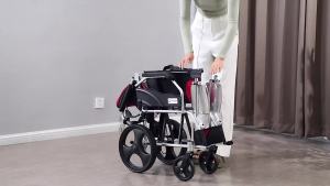 Portable Travel Push Chair Foldable Lightweight Wheelchair For Elderly Wheelchair Lightweight Free Shipping for Elderly Travel Portable Scooter 轮椅