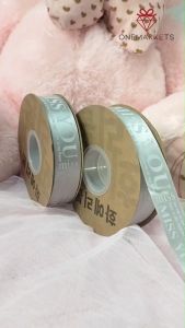 ECER 5 METER Korean Pita Satin MISS YOU 25cm - Pita Kado PS026