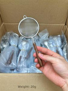 Ultra-Fine 304 Stainless Steel Small Strainer Kitchen Essential for Soy Milk And Juice Filtering Baby Complementary Food Tool