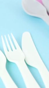 BONBOX BTW04T Sendok Garpu Pisau Set Colorful Food Grade Material