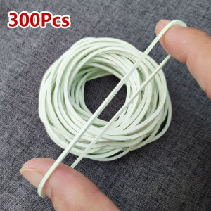 300 Pcs White Nature Rubber Bands 50MM/1.97 Inch School Office Home Industrial Strong Elastic Rubber Band ring Package Supplies