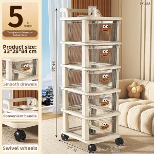 NIFENG | Mobile Drawer Storage Cart Home Use