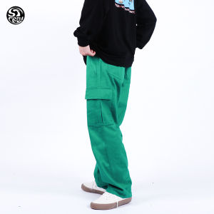 STC Pink Black Ice Blue Men and Women Skateboarding Parka Loose Oversize Maychao Hip Hop Sports Pants