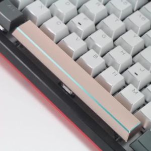 LOBO Metal Keycap Aluminum Alloy 6.25U Space Keycap Highlight Edge Split Space Custom Keycaps for Mechanical Keyboard Caps Gifts