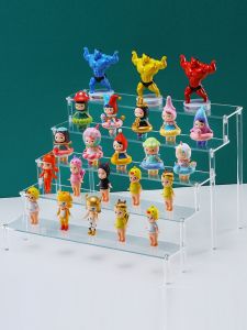 Acrylic Display Stand Bubble Wrap Model Shelf Transparent Storage Case for Jewelry and Accessories
