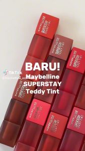 MAYBELLINE Superstay Teddy Tint 5 mL I Teddy Soft Matte Tahan 12 Jam I Lipstick Lipcream Lipstik Perfect I