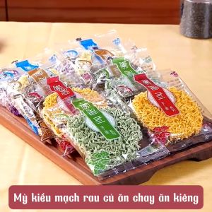 Mì kiều mạch được làm từ rau củ quả thích hợp cho người ăn chay ăn kiêng