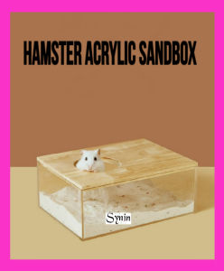 🇸🇬 Hamster Acrylic Sandbox Bathroom for Hamster
