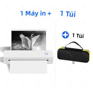 Máy In Nhiệt Bluetooth A4 Di Động Để In Ảnh Tài Liệu PDF Có Thể Gập Lại Nạp Giấy Bằng Tay Dùng Cho Văn Phòng Nhà Ở Trường Học Du Lịch