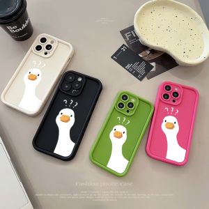 Phone Case  Doubting duck For iphone 11 12 13 14 15 16 17Pro Max Casing silicone xr xs Max 7 8 Plus 11Pro 13Plus