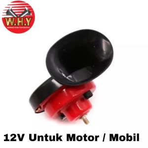 Klakson Keong Singel 12 - 24V Untuk Motor Mobil Truk Dan Bus