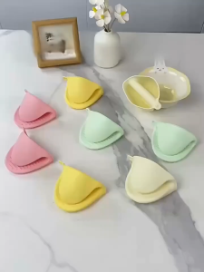 MUSHROOM Silicone Mini Oven Mitts Heat Resistant Food Grade Pinch Mitts Anti-Scald Finger Protector