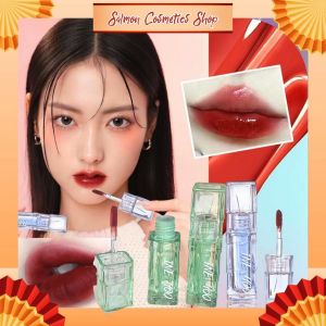 Son Tint INEYOO Vỏ Thủy Tinh Xanh Ngọc Nhung Lì Và Xanh Khói Tint Bóng Căng Mọng Bền Màu Hottrend