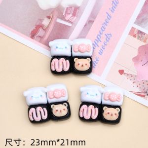 Cartoon Quadruple Bread Artificial Candy Toy Resin Accessories DIY Cream Glue Phone Case Hairpin Shoe Buckle Accessories Materials