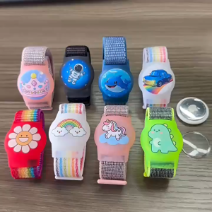 Waterproof Airtag Bracelet for Kids (1 Pack) Soft Nylon Hidden Air Tag Wristband Full Cover Lightweight GPS Tracker Holder Compatible with Airtag Band for Toddler Child