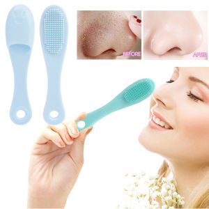 [Charming women] Silicone Nasal Cleansing Brushes Mini Finger Brushes for Remove Blackheads Pimples Nose Exfoliating Tools