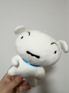 Mini Crayon Shinchan Dog Standee Keychain Toy Plush Doll PP Cotton Filled Crayon Shinchan Brand Universal Gender